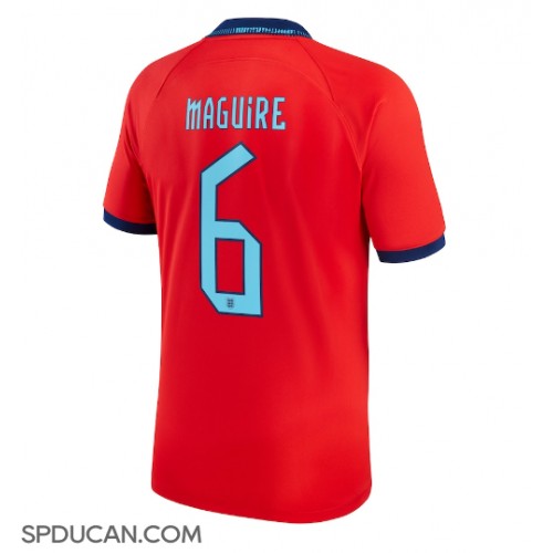 Muški Nogometni Dres Engleska Harry Maguire #6 Gostujuci SP 2022 Kratak Rukav